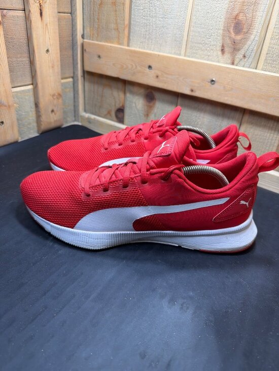 PUMA Avid Mens 10.5 Red White Mesh Athletic Running Sneakers Shoes 192257 main image 6